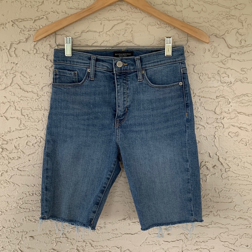 Blue Denim Banana Republic Bermuda Shorts